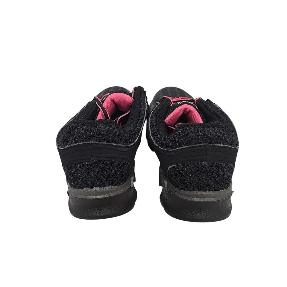 Timberland PRO Women's Powertrain Alloy-Toe Work Shoes A1RTM Black/Pink 7W - Picture 3 of 7